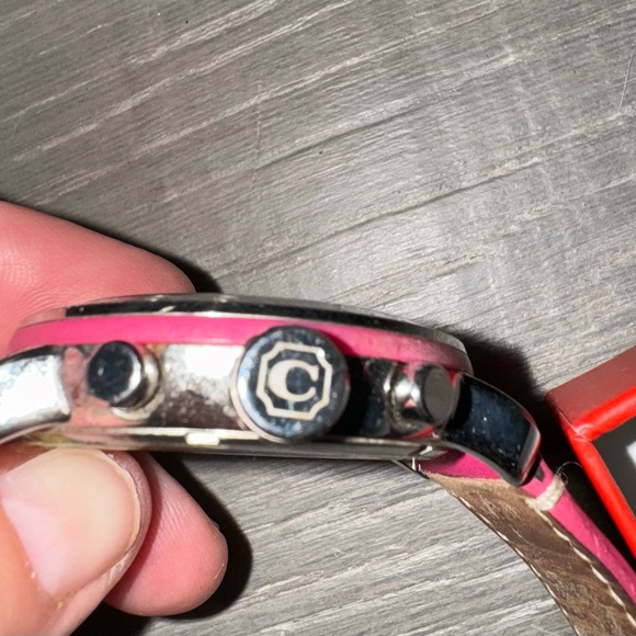 Coach Watch with Pink Leather Band - Picture 6 of 12